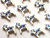 Haberdashery | Dala Horse Button - 18mm - White | Fabric Godmother 