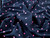 Dressmaking Fabric | Esben Embroidered Heart Double Gauze - Navy| Fabric Godmother 
