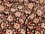 Dressmaking Fabric | Leela Floral  Cotton Block Print - Rust | Fabric Godmother 