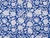 Dressmaking Fabric | Parvati Floral  Cotton Block Print - Blue | Fabric Godmother 