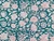 Dressmaking Fabric | Nikita Floral Cotton Block Print - Teal  | Fabric Godmother 
