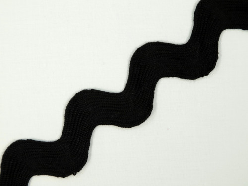 Dressmaking Trim | Jumbo Ric Rac Braid - 35mm - Black | Fabric Godmother