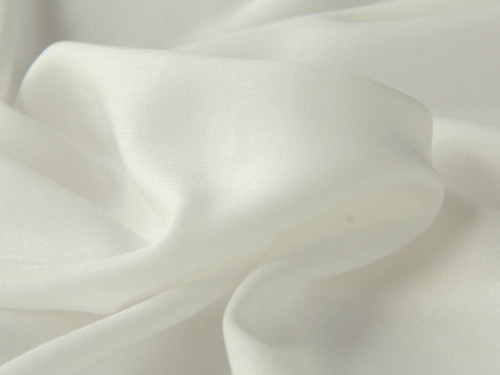Dressmaking Fabric | Viscose Voile - Ivory | Fabric Godmother