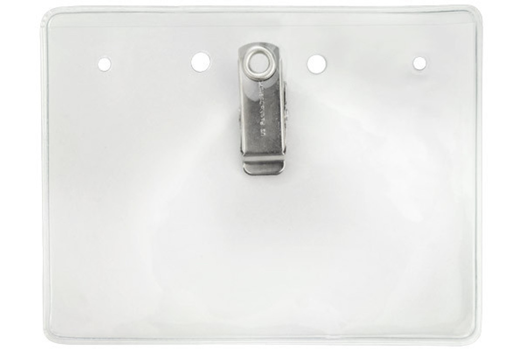 Clear 4x3 Horizontal Badge Holder