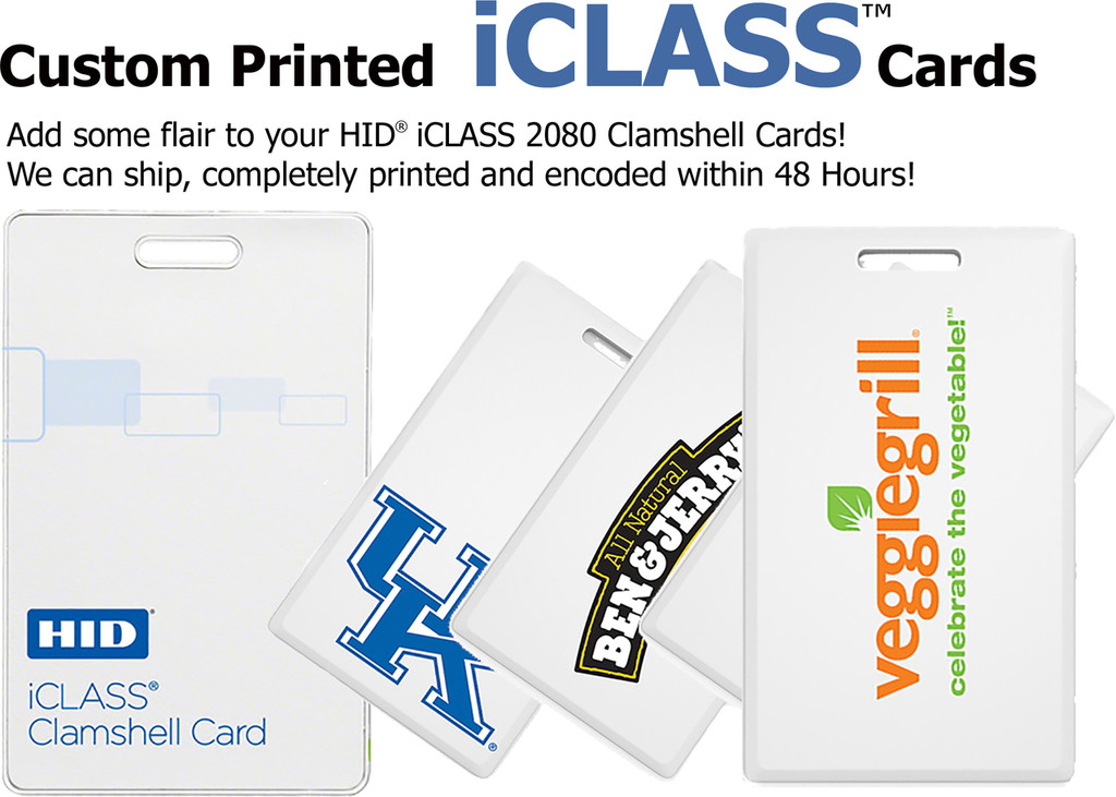 HID iCLASS 2080 Custom-Printed Clamshell Card