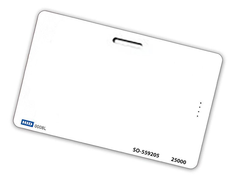 HID® ISOProx Cards for HID 125kHz Proximity Technology - Horizontal Slot  punch