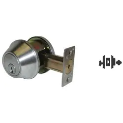 GENERAL LOCK D160 630 6WL C Deadbolt, Grade2, 1Cylinder, Medium