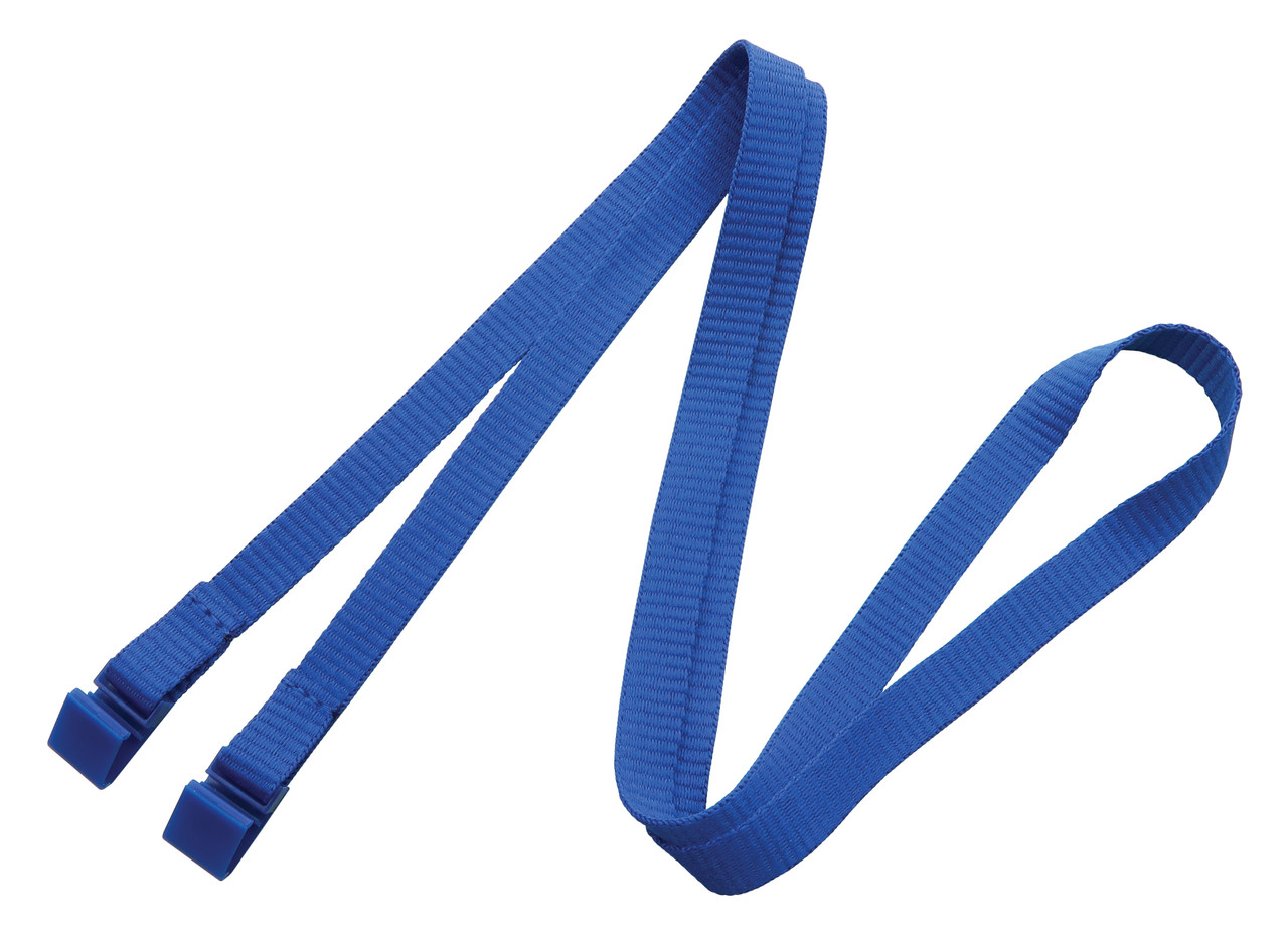 Royal Blue 3/8 Open-Ended Event Lanyard with SlimClips (100 lanyards)  (2140-5402