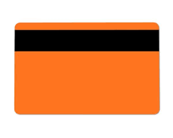 IDE | 30mil, CR80 Colored ORANGE PVC Cards with HICO Magnetic Stripe ...