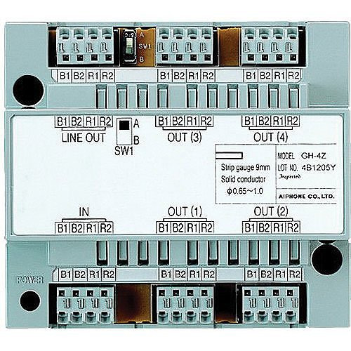 Video Intercom Adapter AIPHONE | GT-4Z 4-Way Video Distribution Adapter for the GT Apartment ...