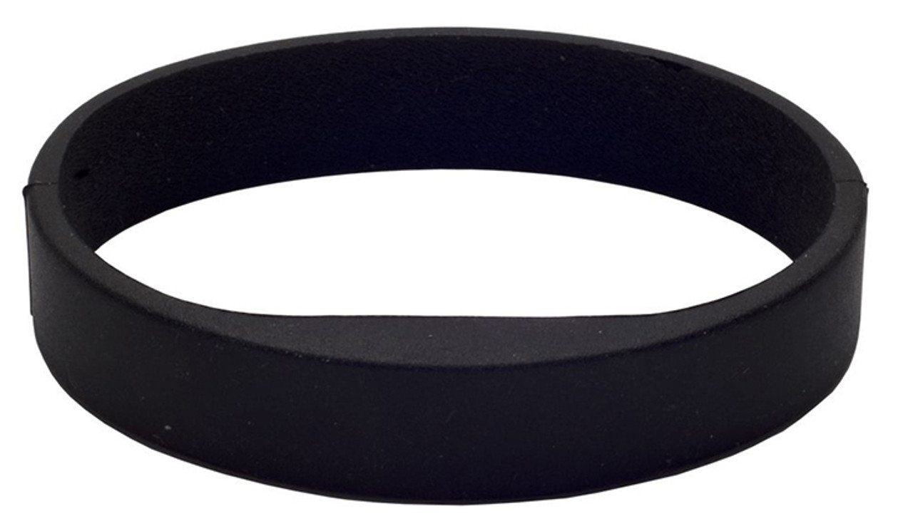 Plain black silicone wristbands cheap
