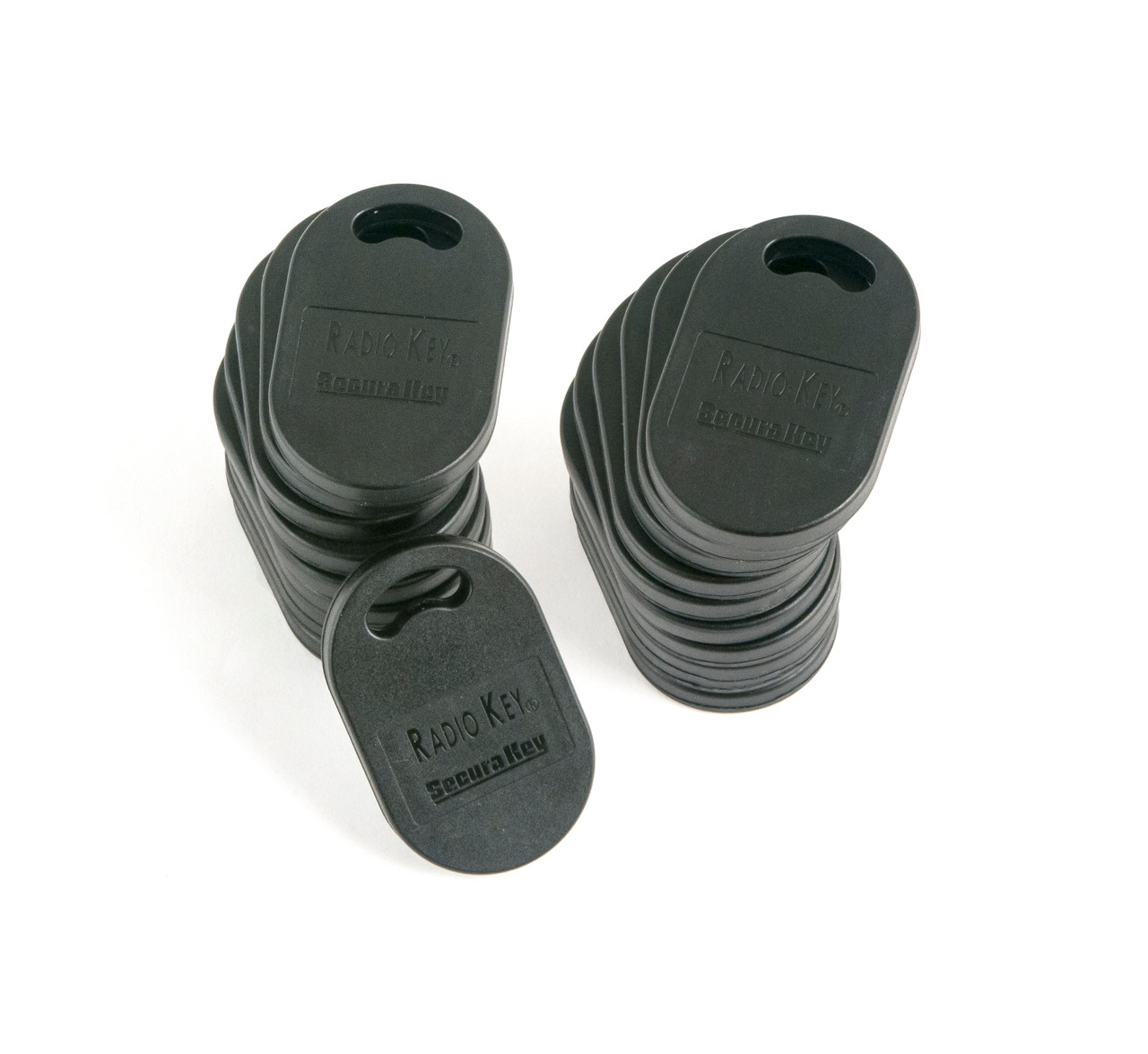 SecuraKey Black, Plastic Key Tag, RKKT0125 (25 Keys)