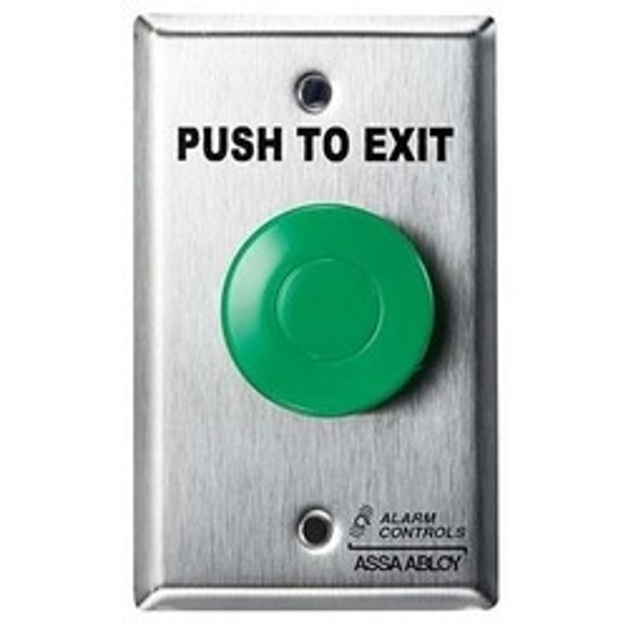Push to Exit Button, Pneumatic Time Delay, Mushroom, 1Gang, PUSH TO
