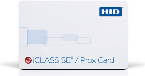 HID iCLASS | 3100RGGNNM SE + Prox Card, SE + Prox Card, 2k Bits (256 Bytes) with 2 Application Areas, 26BIT H10301  (100 Cards)