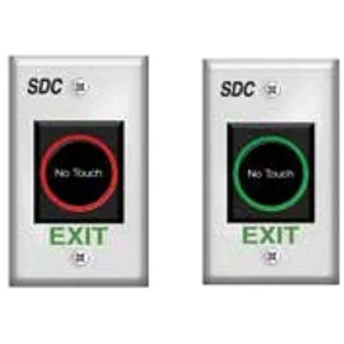 SECURITY DOOR CONTROLS | 474U Exit Switch, Touchless, 2-SPDT, 4" Sensing Range, 25 Milliampere Standby, 55 Milliampere Active at 12/24 Volt DC, 2.75" Width x 1.375" Depth x 4.5" Height, Stainless Steel