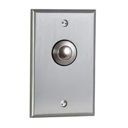 CAMDEN  | CM-9080 Door Activation Device Push/Exit Switch, Vandalproof, 1-Gang Faceplate, DPDT, Momentary, 12/24 Volt DC, 2-3/4" Width x 1-1/8" Depth x 4-1/2" Height