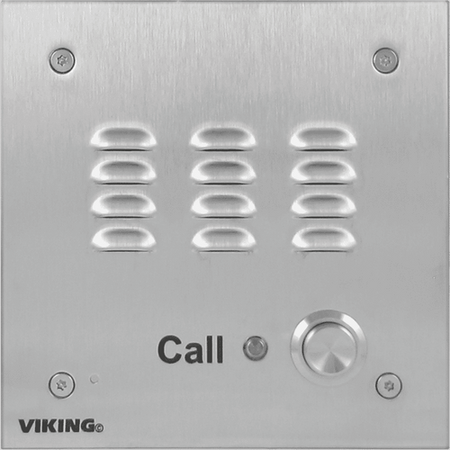 Viking Electronics |  E-30 Stainless Steel Handsfree Phone with Dialer (Flush Mount)