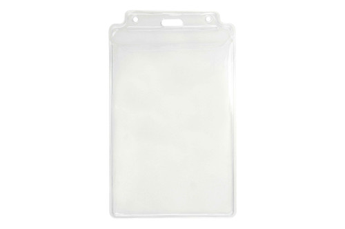 BRADY | Clear Vinyl Vertical Holder with Tuck-In Flap, 3.5" x 5.63" (100 Holders)