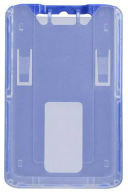 BRADY |  1840-6642 B-Holder BLUE Rigid Plastic Vertical Holder, 2.13" x 3.38" (100 Holders)