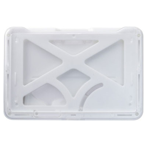 BRADY |  1840-6678 B-Holder WHITE 3-Card Rigid Plastic Horizontal Holder (100 Holders)