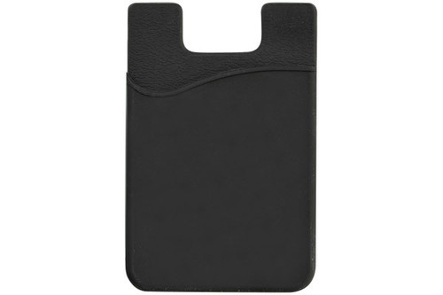 BRADY | Black Silicone Cell Phone Wallet (100 Pieces)