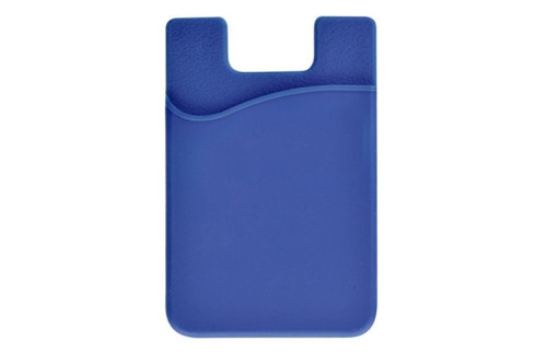 BRADY | Blue Silicone Cell Phone Wallet (100 Pieces)