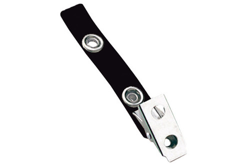 BRADY | Black 2-Hole Colored Strap Clip (100 Clips)