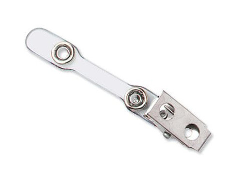 BRADY | Clear 2-Hole Tapered Strap Clip (100 Clips)