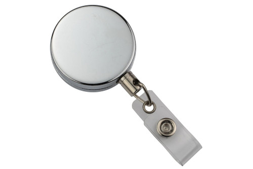 Brady | Chrome Metal Case Badge Reel -  Wire Cord (100 Reels)