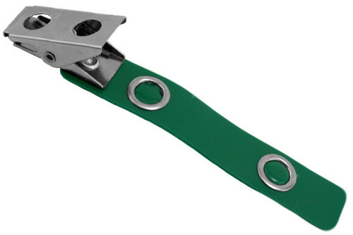 2-3/4 Inch Green Vinyl Strap Clip