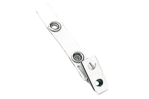 BRADY | 2-Hole Colored Strap Clip - WHITE (100 Pieces), 505-SDC-WHT