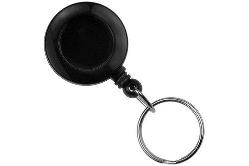 Brady | Black Round Badge Reel With Key Ring And Slide Clip (100 Reels)