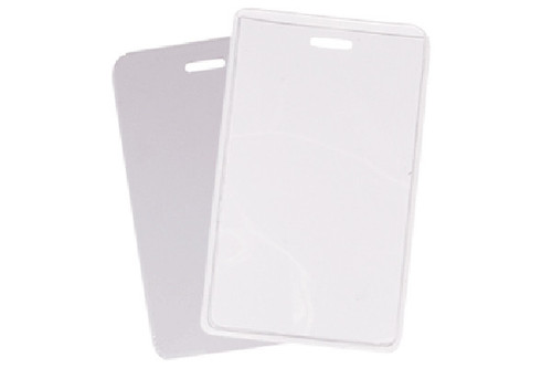 BRADY | White Semi-Rigid Vinyl Luggage Tag Holder (100 Holders)