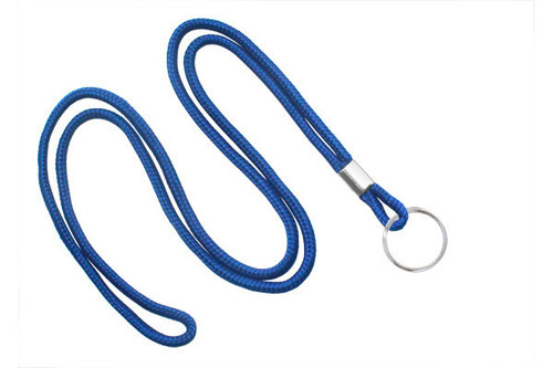 Brady | Royal Blue 1/8" Lanyard with Split Ring (100 Lanyards)