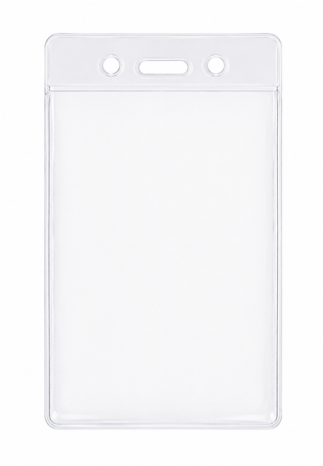 clear vinyl flexible badge holder for proximity cards