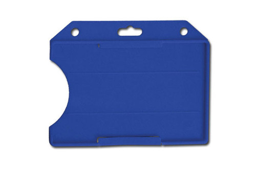 BRADY | BLUE  Rigid Plastic Horizontal Open-Face Card Holder, 3.56" x 2.68"  (100 Holders)