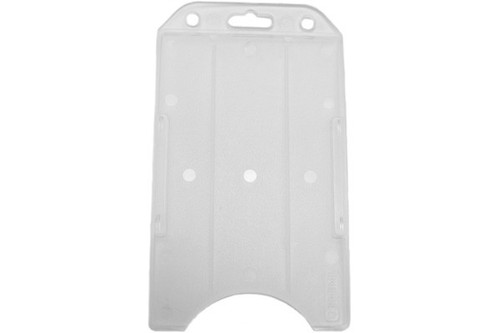 BRADY |  Frosted Rigid Plastic Vertical Open-Face Card Holder, 2.27" x 3.93" (100 Holders)