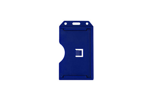 BRADY | BLUE  Rigid Plastic Vertical 2-Sided Multi-Card Holder, 2.38" x 4.1"  (100 Holders)