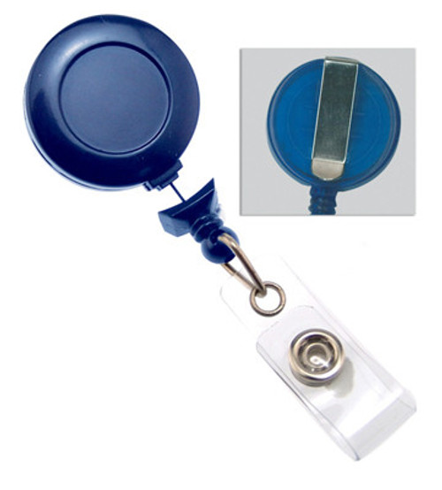 BRADY |  BLUE No Twist - Swivel Back Badge Reels, 2120-3052   (100)