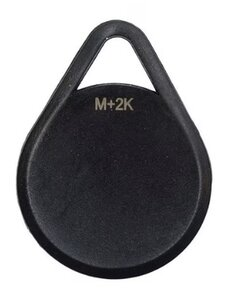 DORMAKABA | 12640-P27-BK MIFARE Plus, 2K with7 BITE UID, BLACK (25 Fobs) - 12640-P27-BK