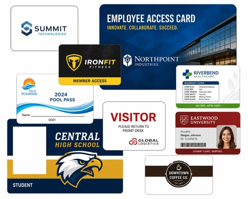 custom-printed access cards