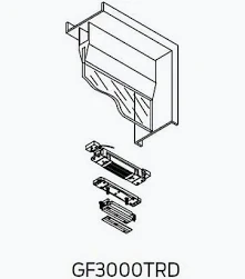 GF3000TRD fully concealed mortise shear lock