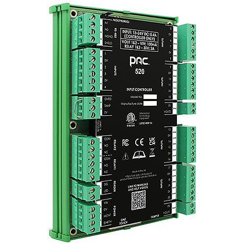 COMELIT |  520 Input Controller DIN-Mount with One-Touch Test Mode, 20 User Configurable Inputs