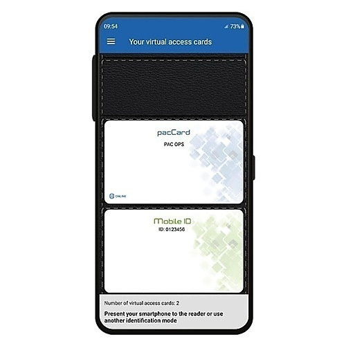 COMELIT | 7257718 ID Device, Mobile Credential PAC OPS, Blue  (10 Credentials)