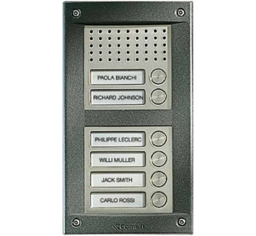 COMELIT |   Audio Entry Panel Button, Surface-mount, 6 Button