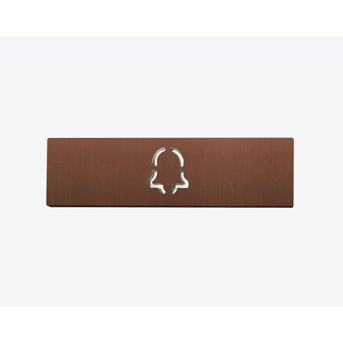 DOORBIRD |  DB-CB-BELL-V4A-BR Video Door Station Engraved Nameplate, Bronze
