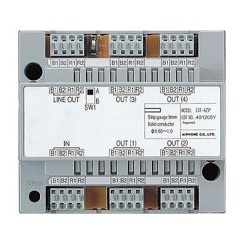 AIPHONE | GT-4ZP GT Series 4-Way Video and Power Distribution Adaptor