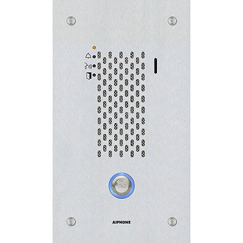 AIPHONE | IX-SSA IP Audio Door Station, SIP Compatible, Vandal Resistant, Stainless Steel