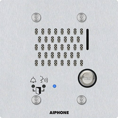 AIPHONE | IX-SS-2G SIP Compatible Flush Mounted IP Door Station, 2-Gang, Vandal Resistant, Stainless-Steel Cover