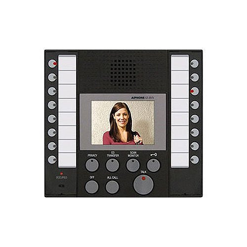 AIPHONE | AX-8MV Audio/Video Master with Buttons for up to 8-Masters Stations and 8-Doors or Sub Stations, Black